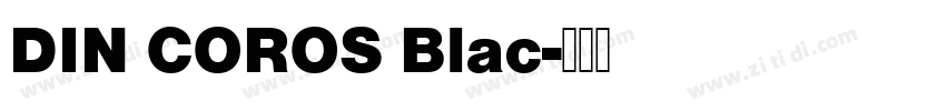 DIN COROS Blac字体转换